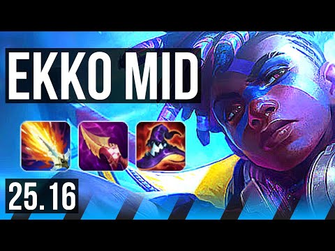 EKKO vs SYLAS (MID) | 12/1/4, Legendary | KR Master | 25.16