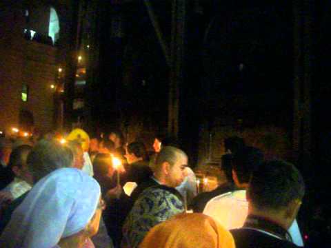 Coptic Orthodox Pascha celebration at the Holy Sepulcher 2012