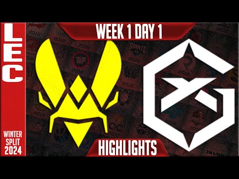 VIT vs GX Highlights | LEC Winter 2024 Week 1 Day 1 | Team Vitality vs GiantX