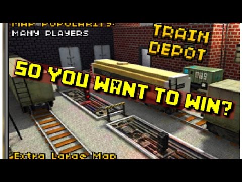 How to win Every Game - Gameplay and Train Depot Extra Glitch ! | Pixel Gun 3D |