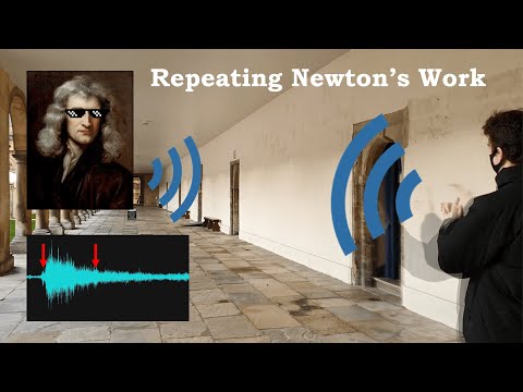 Measuring The Speed Of Sound EXACTLY Where Newton Did