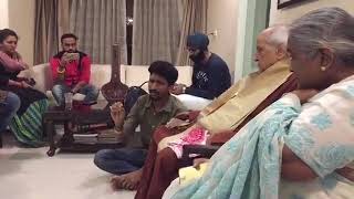 Khuda baksh singing in front of sri.pandit jasraj ji