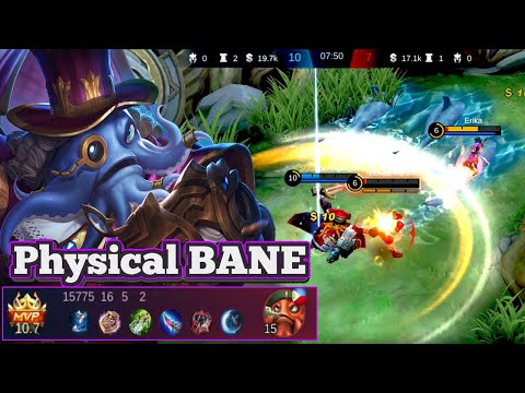 PHYSICAL BANE DAMAGE BUILD | Bane Mobile Legends | Bane Gameplay