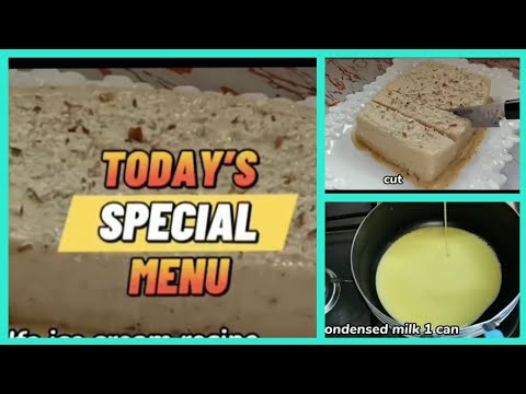 today's recipe is new kulfa ice cream | shahi kulfa ice cream | MUST TRY BY COOKING WITH AMBREEN