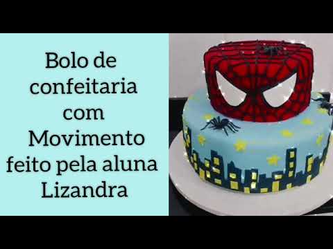 Bolo feito pela aluna Lizandra