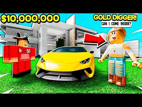Gold Digger Snuck Inside My 10000000 Mansion In Roblox - unspeakableplays superheros vs prisoners in roblox mad city