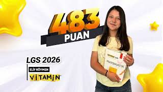 🏆 Öğrencimiz Elif Köymen, 2026 LGS’de 483 puan alarak büyük bir başarı