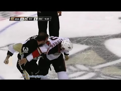 Clayton Stoner vs Zach Sill Oct 9, 2014