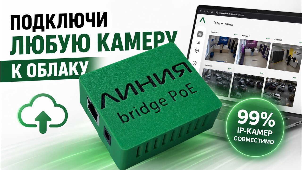 Линия Bridge PoE: простой переход на облачное видеонаблюдение