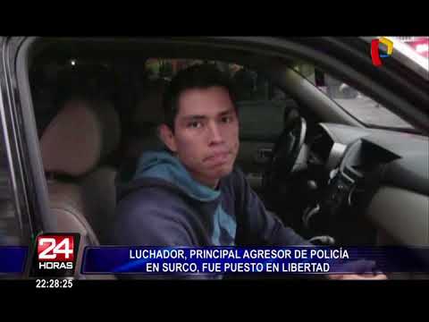 Liberan a deportista que agredió a policía en Surco