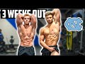 CHEST & BICEP WORKOUT W/ RISERFIT | 3 WEEKS OUT IN NC!!