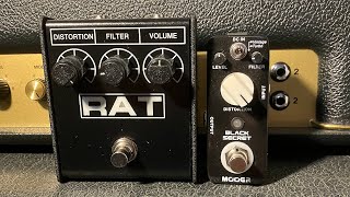 Video thumbnail for ProCo RAT2 vs MOOER Black Secret into a Marshall 1987x by Octoplod