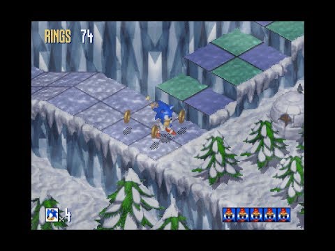 Sonic 3D Blast (SEGA Saturn): Diamond Dust Zone Act 1 [1080 HD]