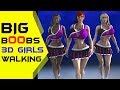 Old Town Road Big Boobs 3D Girls Walking
