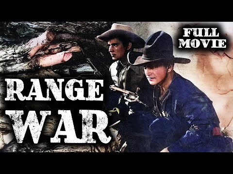 RANGE WAR | William Boyd | Full Western Movie | English | Wild West | Free Movie