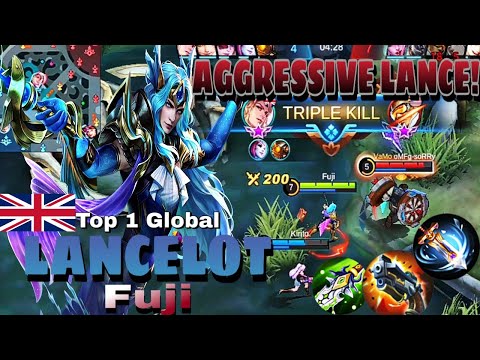 AGGRESSIVE LANCELOT | TOP 1 GLOBAL LANCELOT by Fuji ~ MLBB