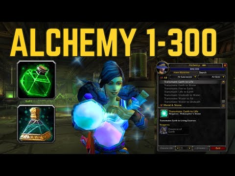 WoW Classic Alchemy Leveling Guide 1-300 | Fast & Cheap Method | Full Recipe List