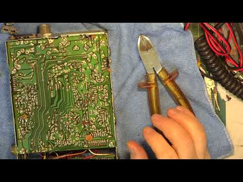 Uniden Uniace 100 CB27/81 UK FM CB radio alignment plus rewire TX LED