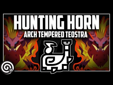 SUPPORT BUILD - Hunting Horn vs Arch Tempered Teostra | Monster Hunter World