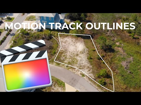 Drone Video for Real Estate with Lot Lines Using Pixel Film Studios Auto Tracker Outline in FCPX