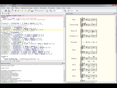 Creación de Partituras Musicales con Lilypond y Frescobaldi (Software Libre) - Tutorial