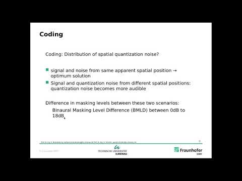Lecture Audio Coding, Part 11, Stereo