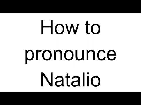How to Pronounce Natalio (Spanish)