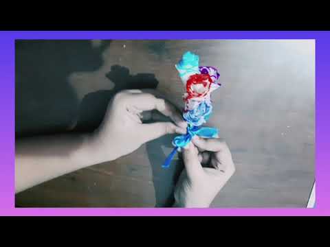 How to make flowers using tissue paper/ Rishika Singh