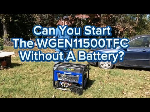 Can You Start WGen11500TFc Without A Battery?