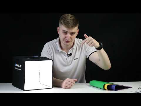 Fotografavimo kubas Puluz PU5025B LED 25cm video