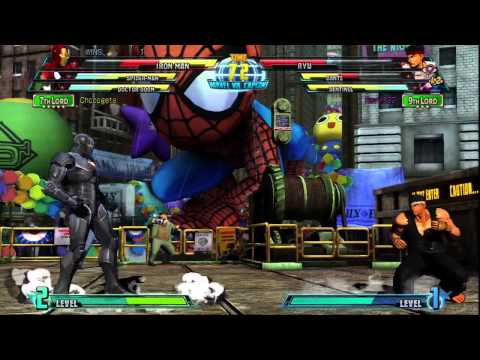 Marvel vs Capcom 3 Chocogeta Spiderman, Ironman, Dr  Doom vs Revin122 Dante, Ryu, Sentinel part 2~1