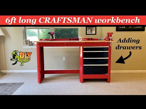 Assemble & add drawers to 6ft Craftsman workbench
