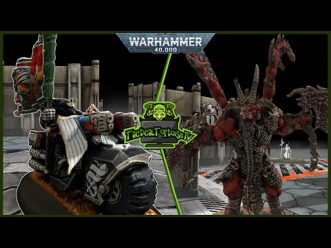 Biker Gang vs Chaos Band | Dark Angels vs Chaos Daemons | Warhammer 40k Batrep