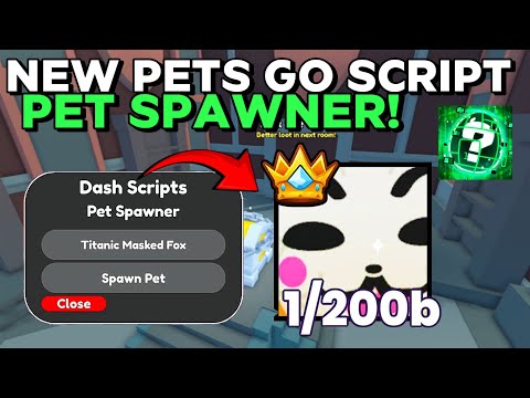 [NEW👨‍💻] Pets Go Script Pet Spawner 📜🔥 | Pastebin Link | Titanic Vault Update | Keyless Latest 2025
