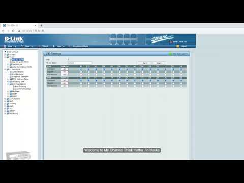DLINK DGS-1210-28 Vlan & Trunking Configuration#networking #configuration