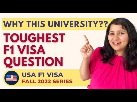 How do I answer 'Why did you choose this university?' in my F1 visa interview?