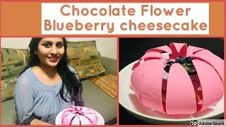 Blueberry Cheesecake with Ghewar