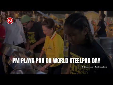 PM plays pan on World Steelpan Day