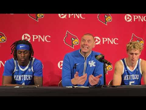 Kentucky head coach Mark Pope following Louisville's 96-88 win