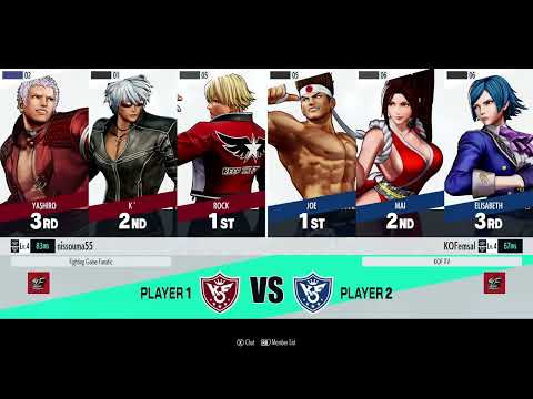 nissouma55 (Yashiro/Rock/K') vs. Emsal (Yamazaki/Joe/Mai/Elisabeth) Grand Finals - KOFXV ICFC EU W3