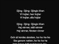 Vikingarna Djinghis Khan (Lyrics) 