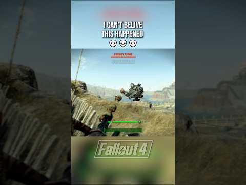 Fallout 4 Defeating Liberty Prime with Nuke Minigun 💀