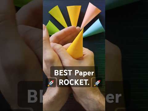 😲 How to make Origami ROCKET?🚀 EASY Paper Toy Tutorial