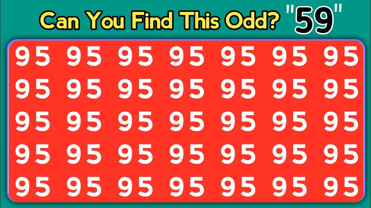 Find The Odd One Out | Can You Outsmart This Test | The Ultimate IQ Battle | Numbers and letters