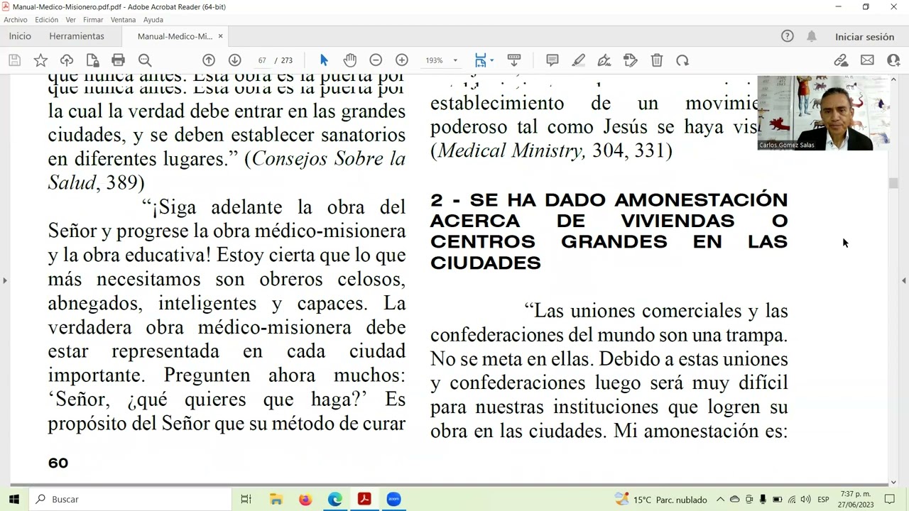 COMO DEBEN FUNCIONAR LAS INSTITUCIONES MEDICO MISIONERAS. Parte 1.