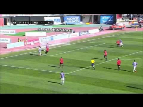 Pared Jonathan Pereira. RCD Mallorca 1 - Valladolid 5. Liga Adelante 14/15