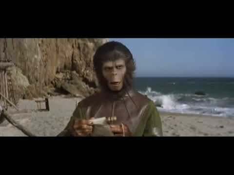 Il pianeta delle scimmie (1968) scene finali Omaggio a Charlton Heston