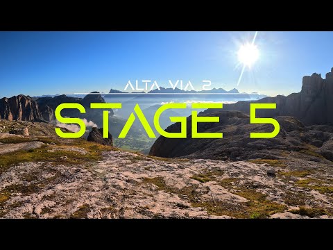 Italy: Alta Via 2 - Stage 5 - Rif Pisciadu to Rif Dolomia