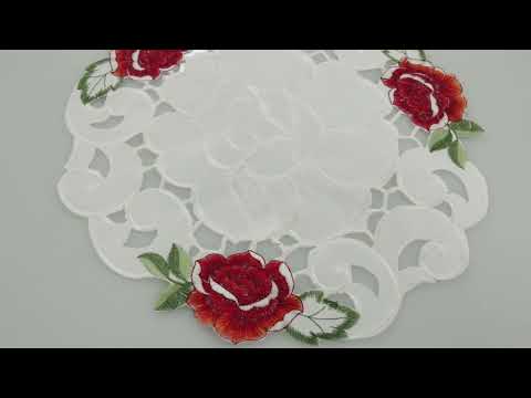 Белоснежная круглая салфетка 30*30 LR