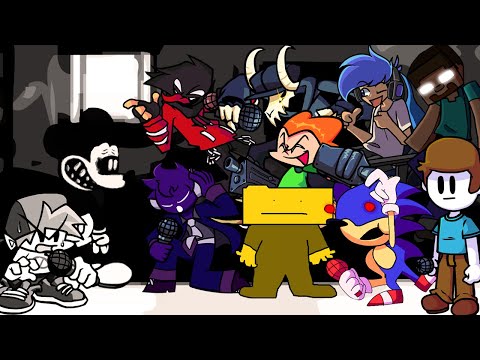 Really Happy But Different Characters Sing It 🎤 (FNF Everyone Sings Really Happy)